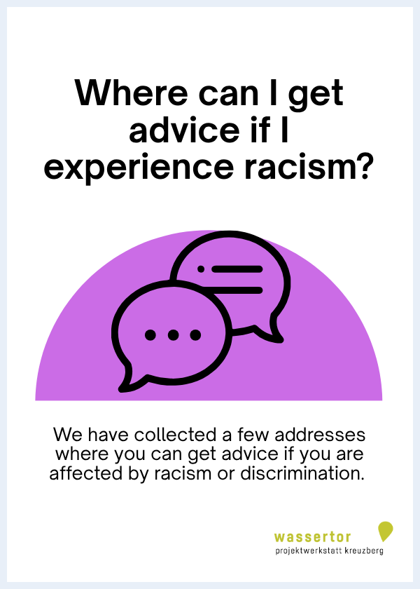 Where can I get advice if I experience racism?